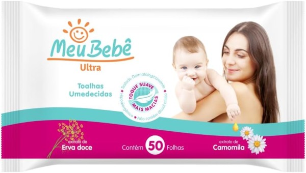Encontraproduto.com.br - Toalhas Umedecidas Meu Bebê Ultra com 5 Lv+ Pg- 250un
