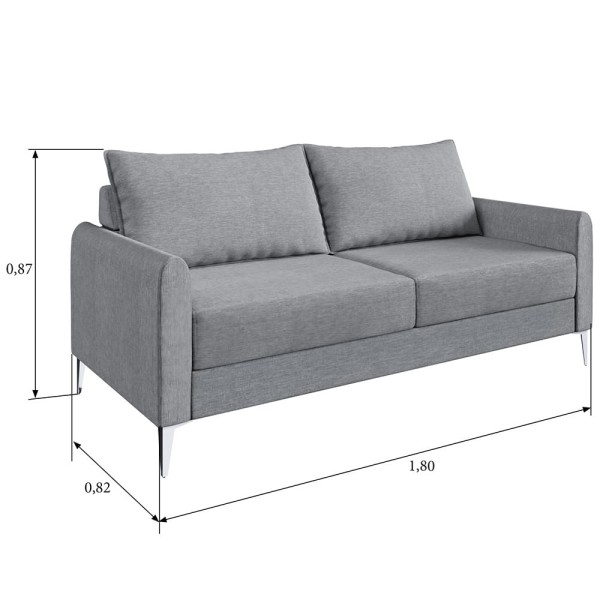 Encontraproduto.com.br - Sofá Ascona 2 Braços 2 Assentos Sofá Go
