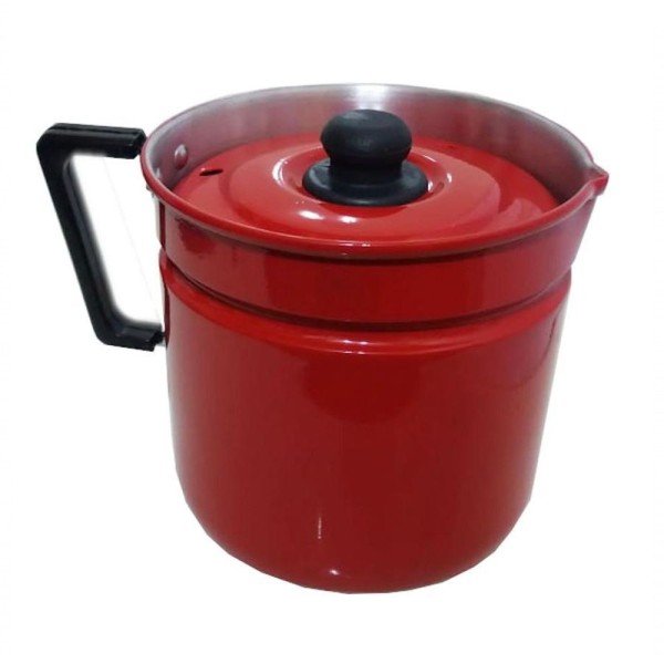 Encontraproduto.com.br - Caneca Fervedor De Alumínio Vermelha Esmaltada 1.8l Extang