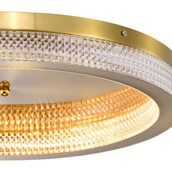 Encontraproduto.com.br - Plafon Skylight Queensland 4006 Dourado Led Bivolt