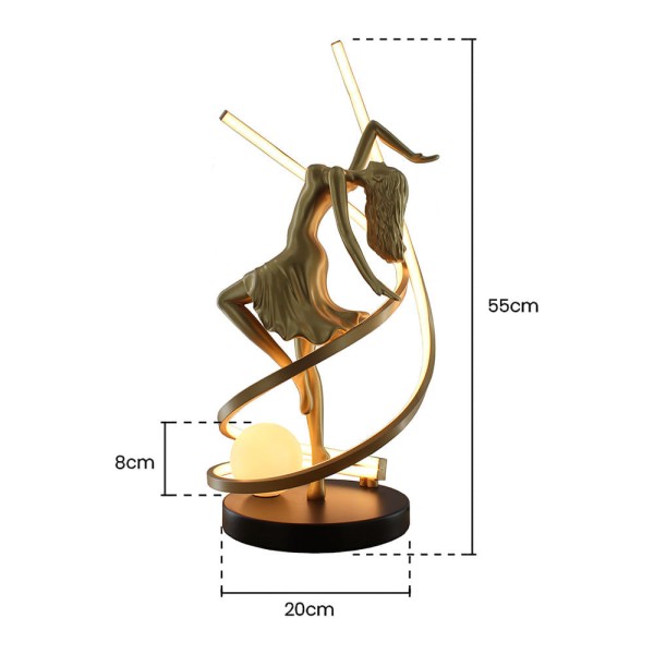 Encontraproduto.com.br - Abajur Skylight Ballerina 4014AB G9 Led Bivolt