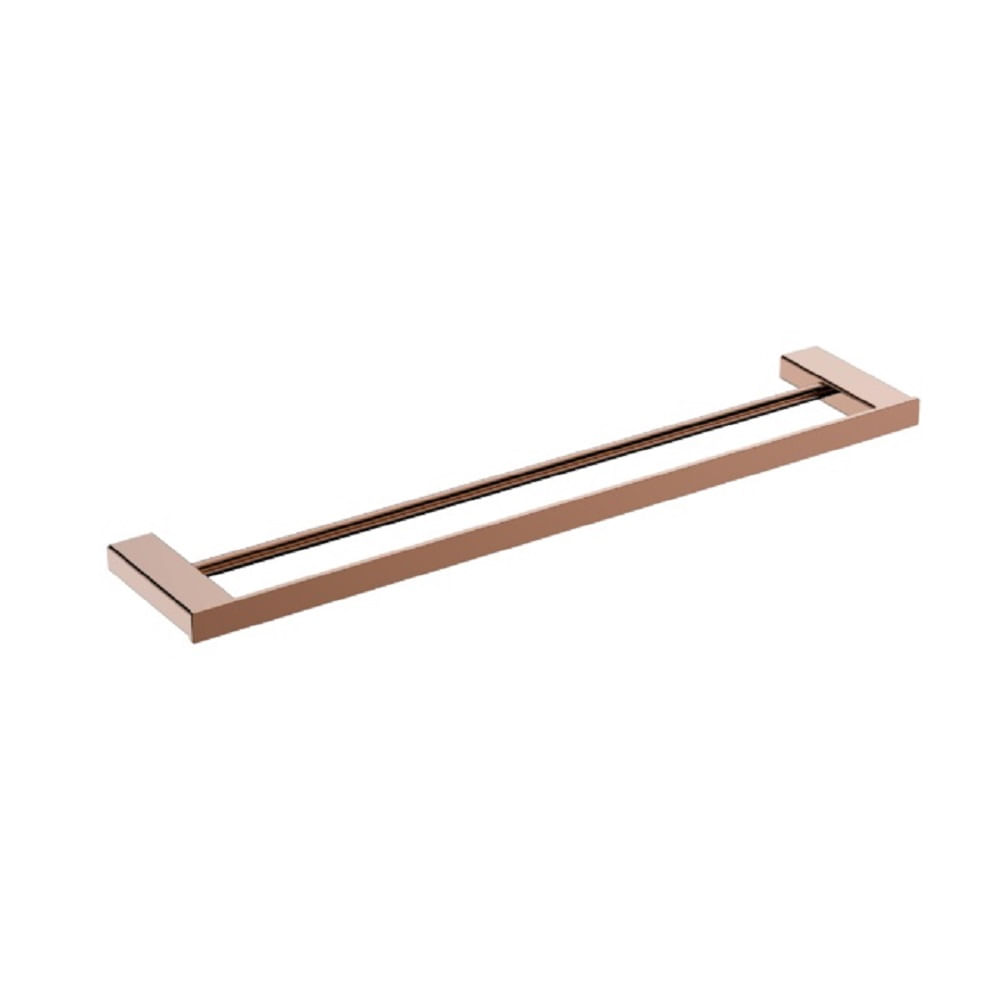 Encontraproduto.com.br - Porta Toalha Lexxa Duplo Rose Gold Lx7122rg