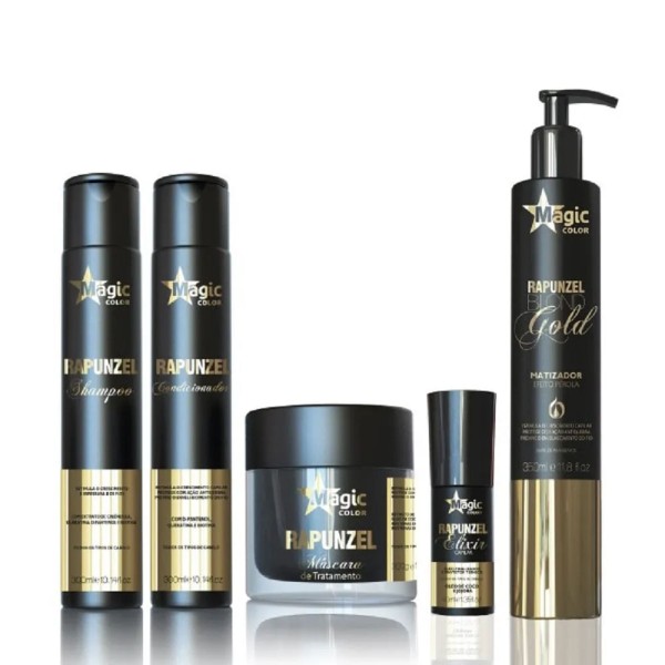 Encontraproduto.com.br - Kit Rapunzel com Matizador Gold Magic Color