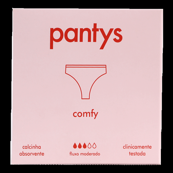 Encontraproduto.com.br - Calcinha Absorvente Pantys Comfy – Preto e Rosa