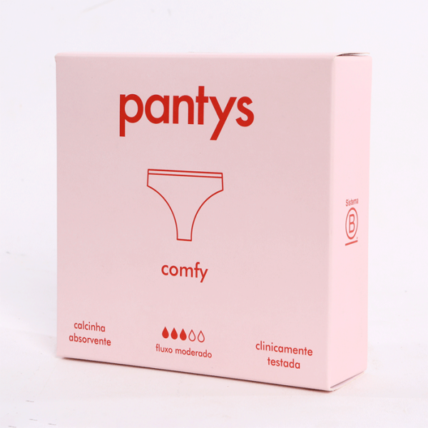 Encontraproduto.com.br - Calcinha Absorvente Pantys Comfy Fluxo Moderado Tamanho XXGG 1 Unidade