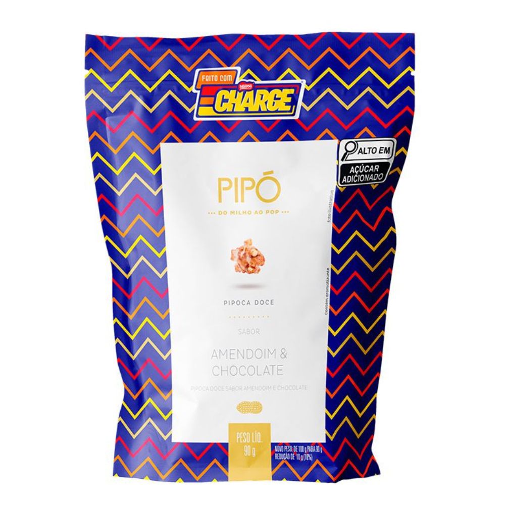 Encontraproduto.com.br - Pipoca Gourmet Pipó Sabor Charge 100gr - Kit Com 2