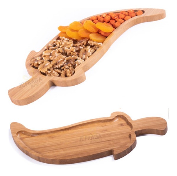 Petisqueira Pimenta 36x16x1cm Bambu World Classic