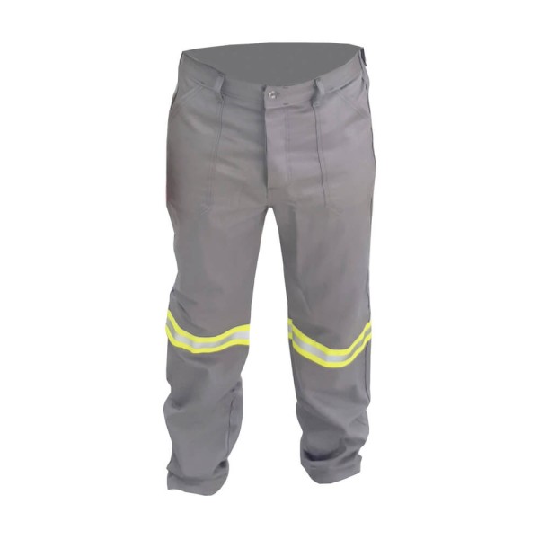 Calça de Segurança Maicol NR10 Faixa Refletiva G Cinza