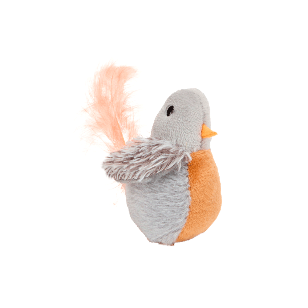 Encontraproduto.com.br - Brinquedo Pelúcia Pássaro com Catnip Flicks