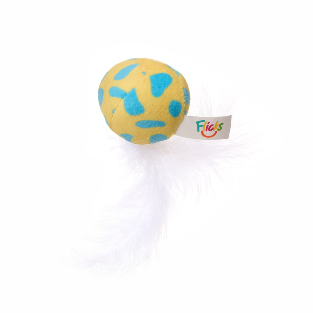Encontraproduto.com.br - Brinquedo Pelúcia Bola com Catnip Flicks