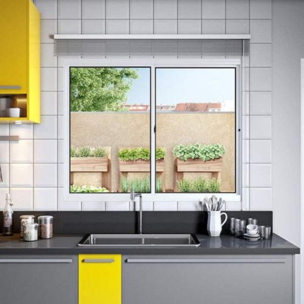 Encontraproduto.com.br - Janela de alumínio 02 folhas fit branca - 100x120