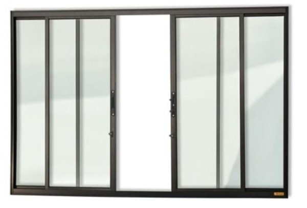 Encontraproduto.com.br - Janela de alumínio 04 folhas classic preto - 100x120