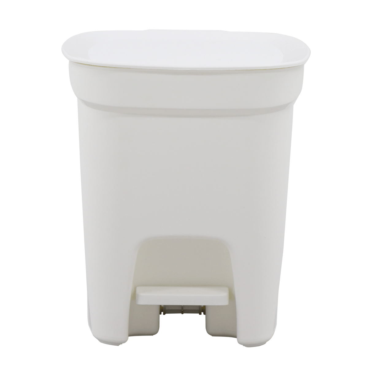 Encontraproduto.com.br - Lixeira Tramontina Compact 7l Em Polipropileno Branco Com Haste Em Aço Galvanizado Tramontina