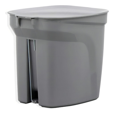 Lixeira Compact Cinza 7L