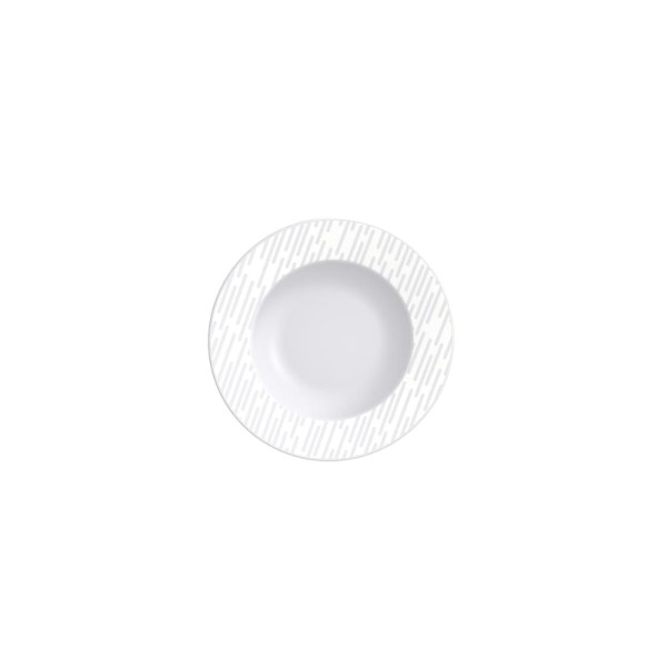 Encontraproduto.com.br - Prato Sobremesa Tramontina Marie em Porcelana Decorada 21 cm