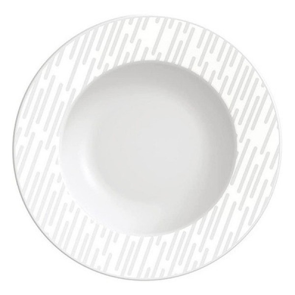 Encontraproduto.com.br - Prato Sobremesa Tramontina Marie em Porcelana Decorada 21 cm