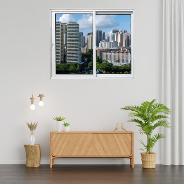 Encontraproduto.com.br - Janela Vitrô De Alumínio 2 Folhas 120 X 150cm Linha 25 Esquadrias Bergamo Branco