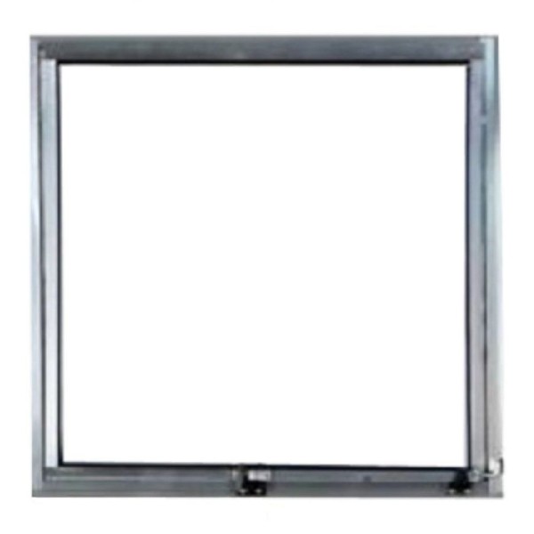 Vitro Maxim Ar De Alumínio 80 X 80 Linha Modular Vidro Mini-boreal Cinza