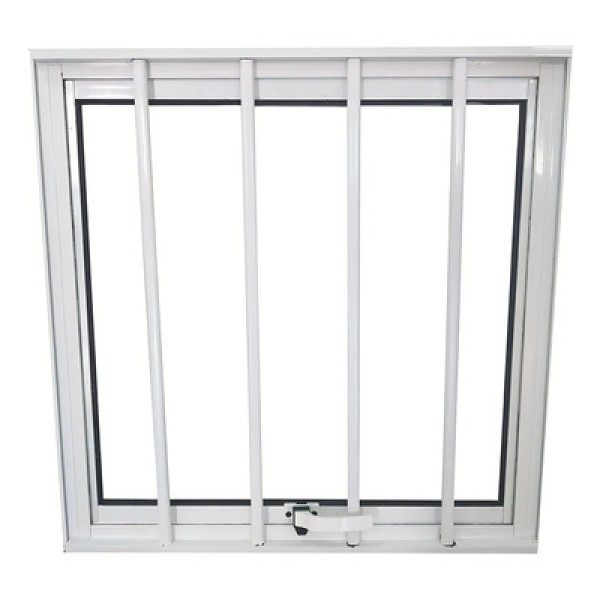 Encontraproduto.com.br - Vitro Maxim Ar De Alumínio 80 X 80 Linha Veneza Mini-boreal Com Grade Branco