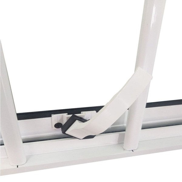 Encontraproduto.com.br - Vitro Maxim Ar De Alumínio 80 X 80 Linha Veneza Mini-boreal Com Grade Branco