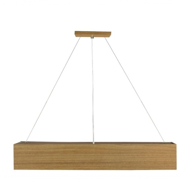 Encontraproduto.com.br - Pendente Adrilustres Wood Retangular T8 64cm 2xG13