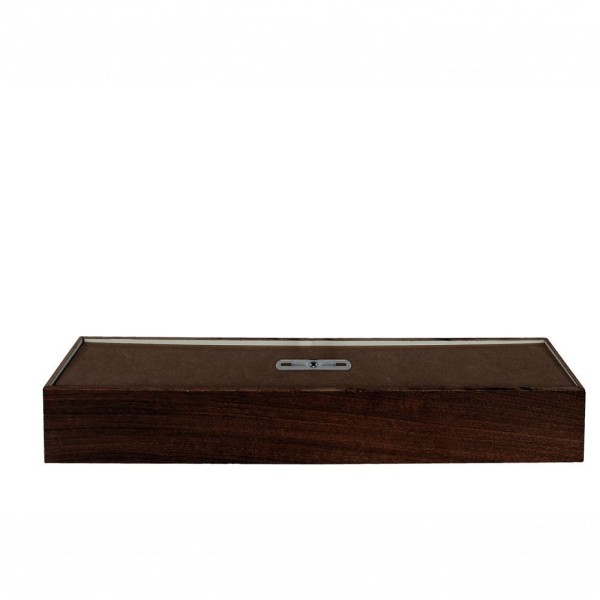 Encontraproduto.com.br - Plafon Madeira Wood Retângular 60x10cm - 1 Ou 2 Luzes G12 Cor:imbuia