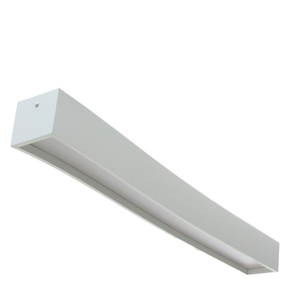 Encontraproduto.com.br - Plafon Wood Retângular 120x10cm - 01 Luz G12 Cor:branco