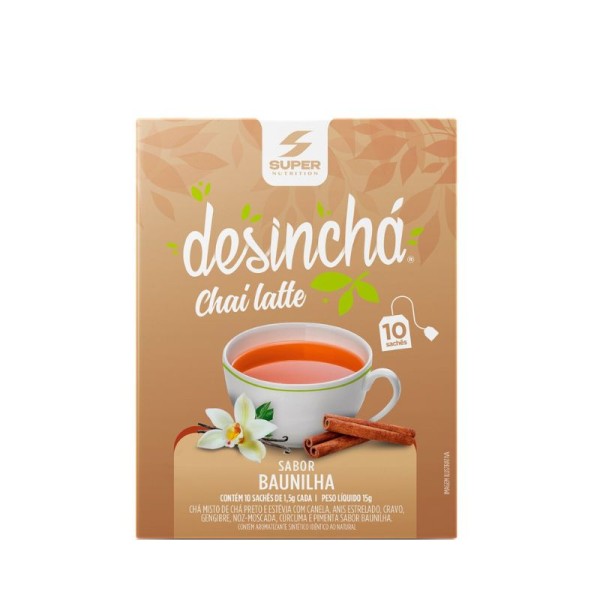 Encontraproduto.com.br - Desinchá Chai Latte Baunilha Super Nutrition 10sch 1g