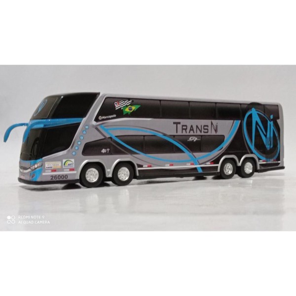 Encontraproduto.com.br - Brinquedo ônibus Trans Ni 2 Andares 30cm