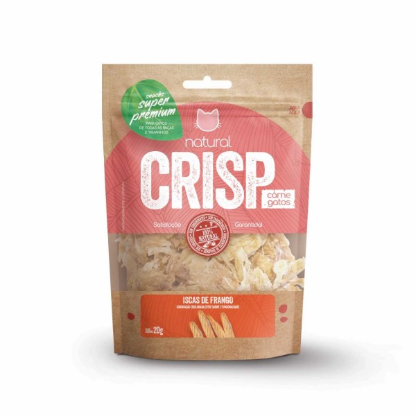 Encontraproduto.com.br - Petisco Natural Crisp Iscas de Frango para Gatos