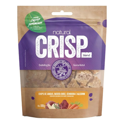 Petisco Natural Crisp Blend para Cães Sabor Frango e Batata Doce