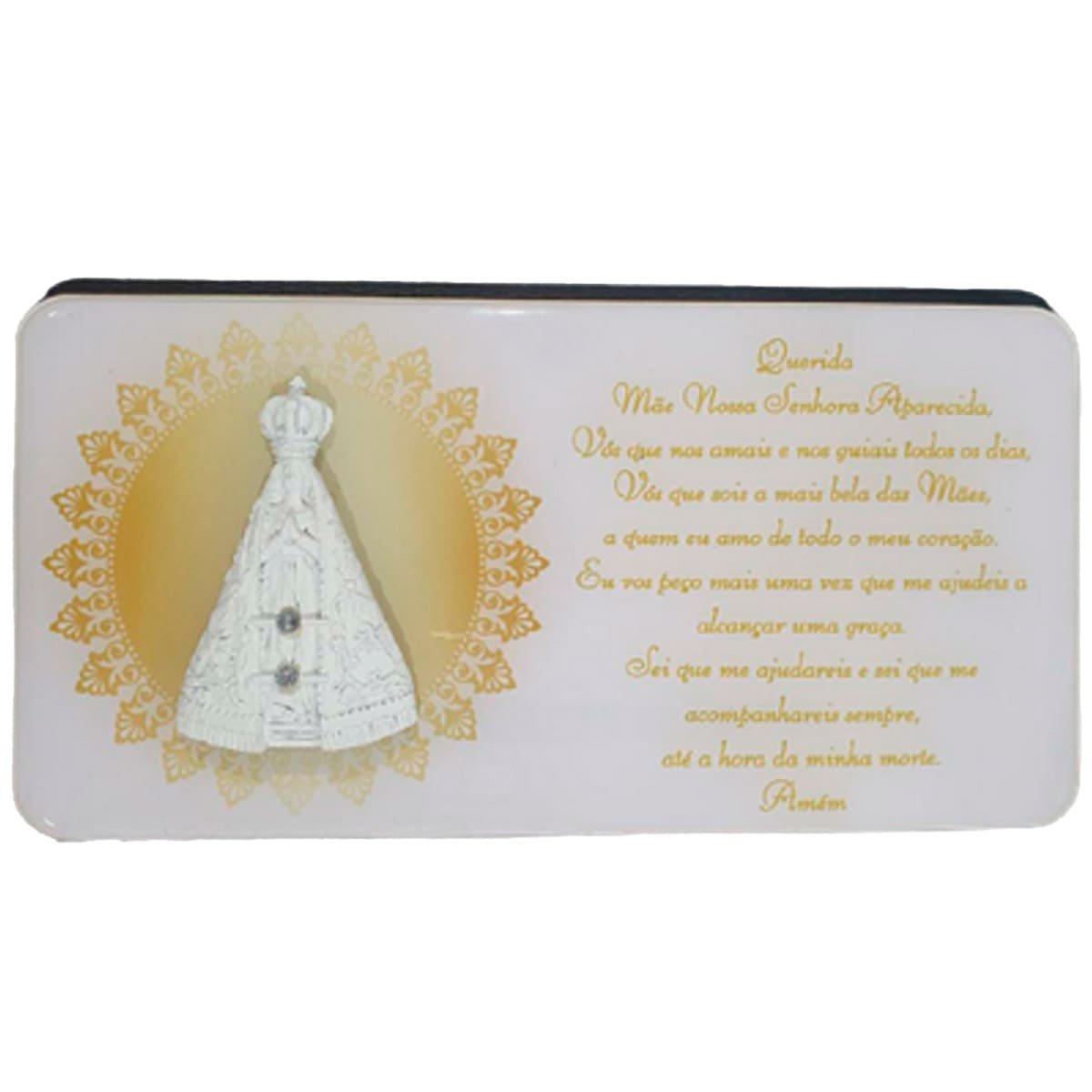 Placa de Mesa Santorine Nossa Senhora Aparecida (MP)