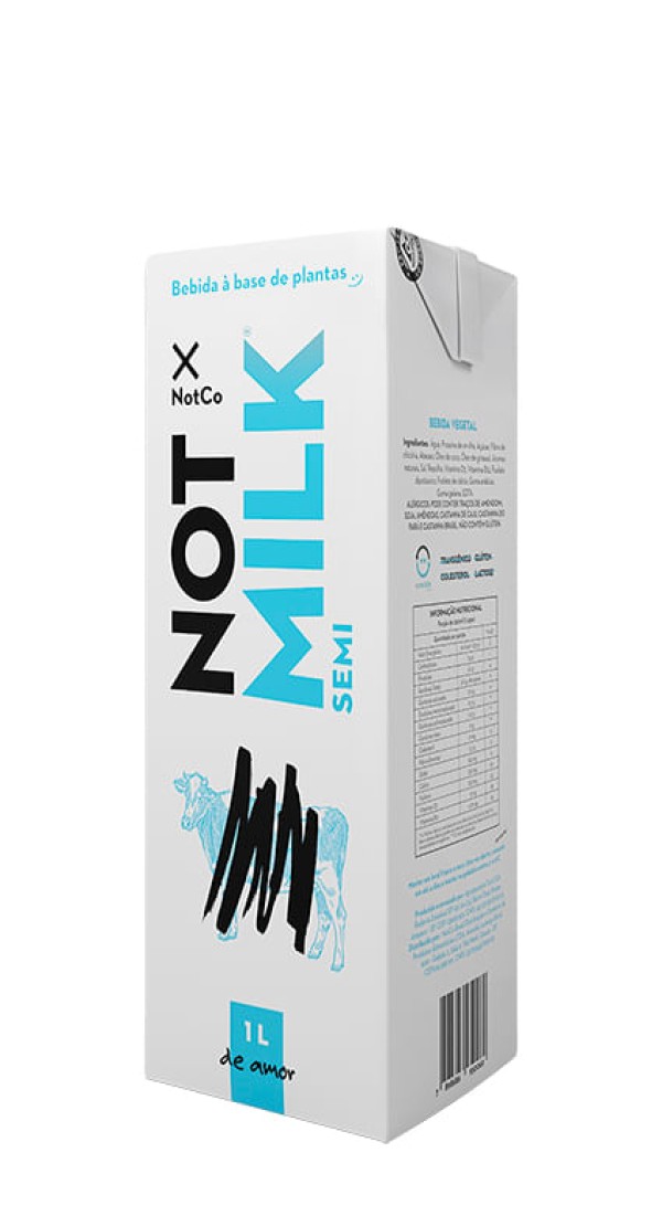 Encontraproduto.com.br - Leite Semidesnatado sem Lactose à Base de Plantas NotCo Not Milk 1 Litro