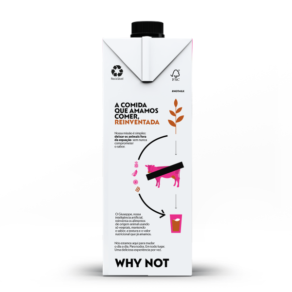 Encontraproduto.com.br - Leite sem Lactose à Base de Plantas Sabor Chocolate NotCo Not Milk 1 Litro