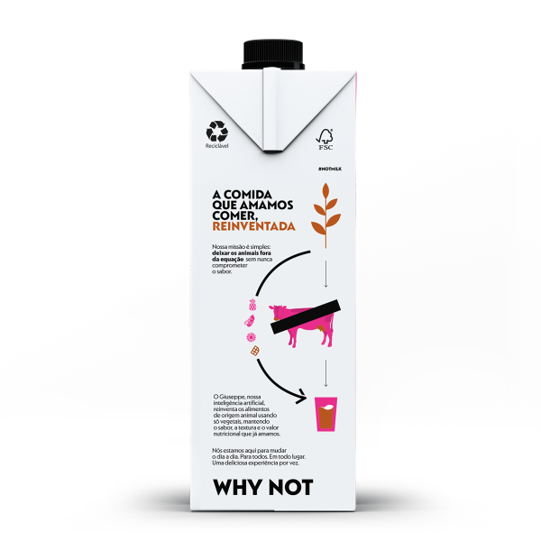 Encontraproduto.com.br - Leite sem Lactose à Base de Plantas Sabor Chocolate NotCo Not Milk 1 Litro