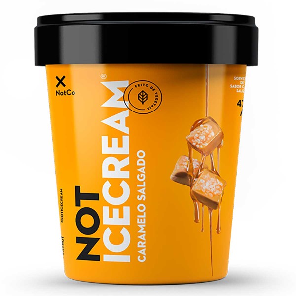Encontraproduto.com.br - Sorvete NOT ICECREAM Caramelo Salgado Pote 473ml