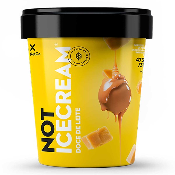 Encontraproduto.com.br - Sorvete NOT ICECREAM Sabor Baunilha Pote 473ml