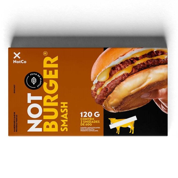 Encontraproduto.com.br - NotBurguer Smash Hambúrguer Vegano com 2 Unidades 120g