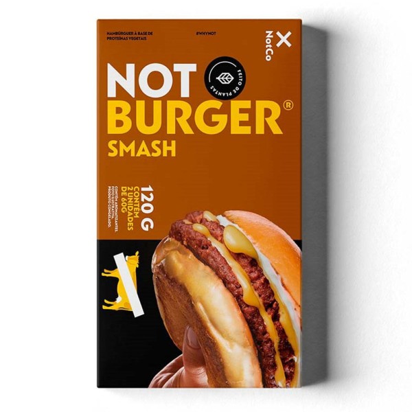 Encontraproduto.com.br - NotBurguer Smash Hambúrguer Vegano com 2 Unidades 120g