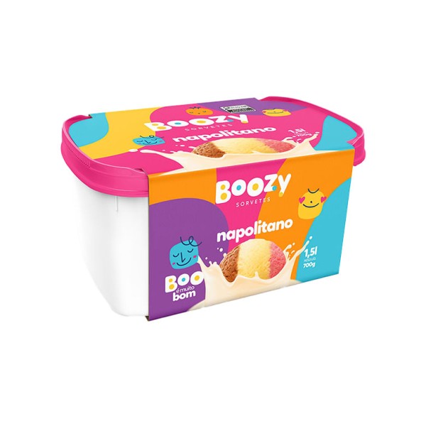 Sorvete Boozy Napolitano 1,5l