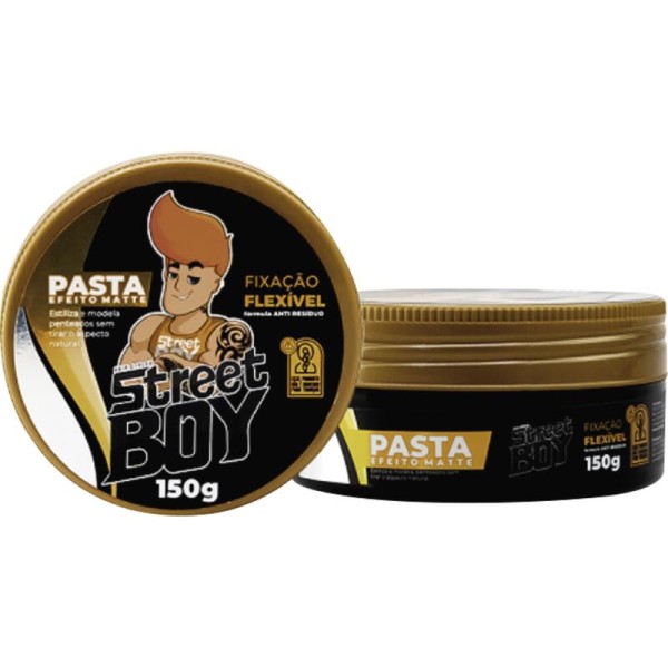 Encontraproduto.com.br - Pasta Modeladora Street Boy Matte Pote com 150g