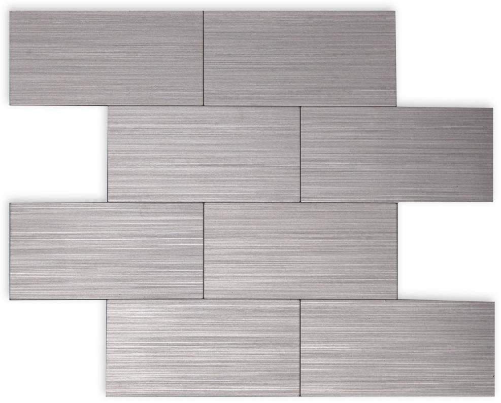 Pastilha de Alumínio Glass Mosaic Metal 29,5X29,5Cm
