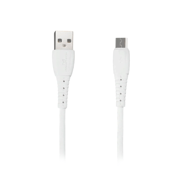 Encontraproduto.com.br - Cabo Micro USB Maketech CA 127A Branco 2.4A 1 Metro