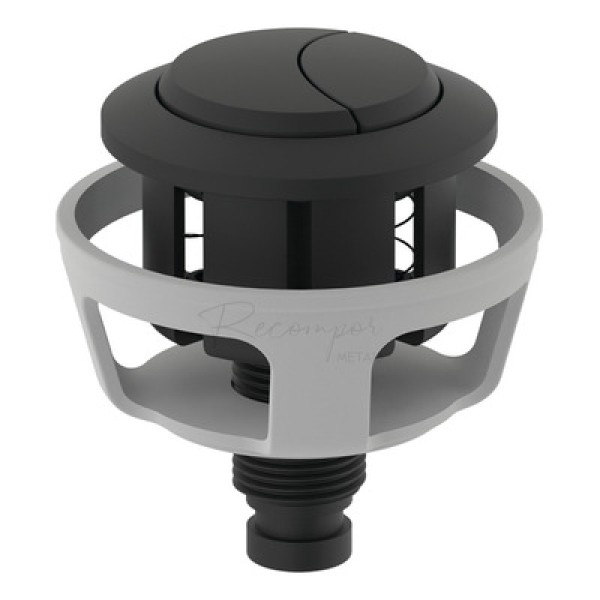 Acionador para Caixa Acoplada Dua Flush Deca Preto Fosco Censi