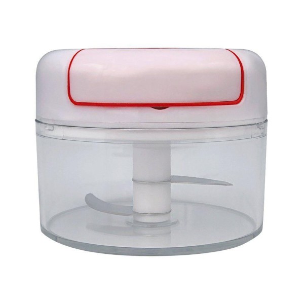 Encontraproduto.com.br - Mini Multiprocessador Triturador Manual Com 2 Lâminas Inox Para Alimentos