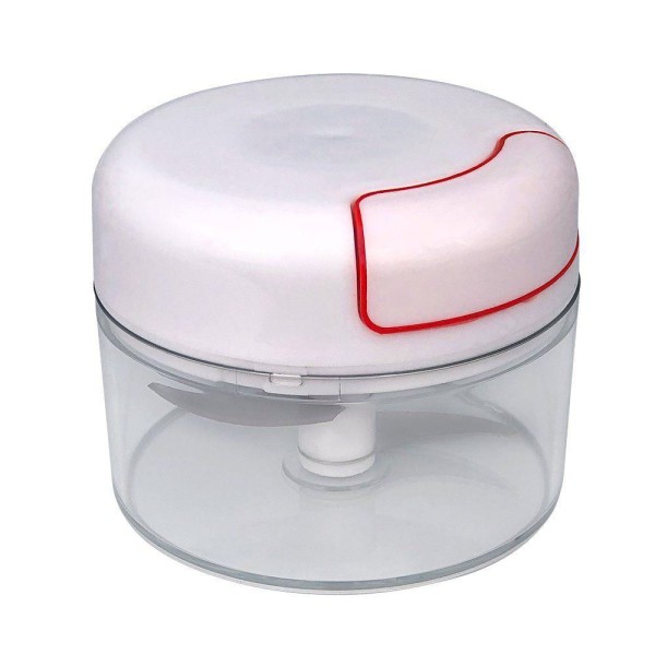 Encontraproduto.com.br - Mini Multiprocessador Triturador Manual Com 2 Lâminas Inox Para Alimentos