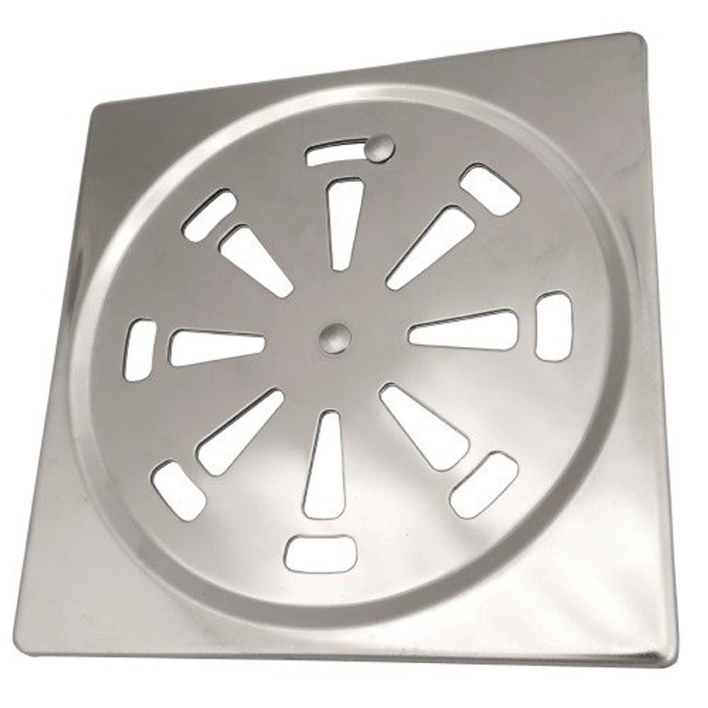 Encontraproduto.com.br - Grelha Flux Inox 15x15cm Com Sistema Abre/fecha