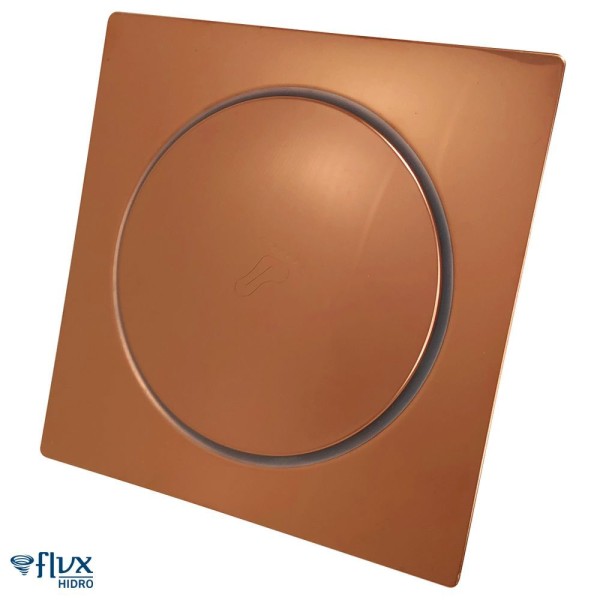 Encontraproduto.com.br - Ralo FLVX Click Rose 15X15cm Rcros-15