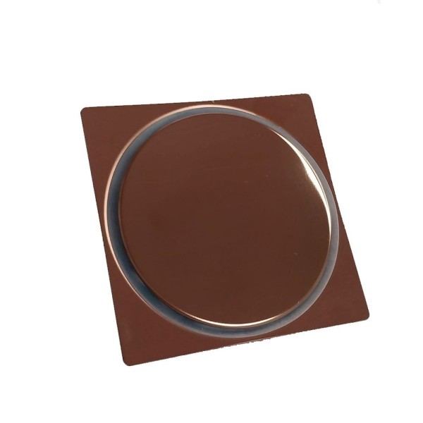 Encontraproduto.com.br - Ralo FLVX Click Rose 15X15cm Rcros-15
