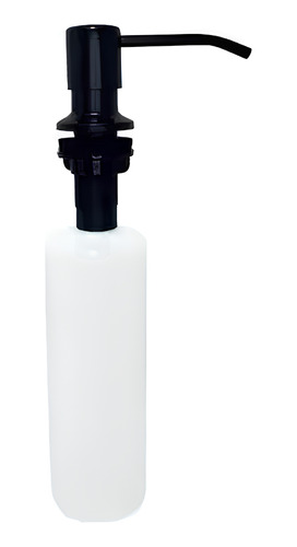 Encontraproduto.com.br - Dispenser Para Detergente Flvx Hidro Embutir Inox 350ml Preto